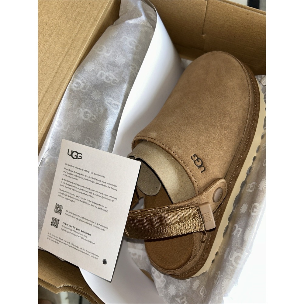UGG Women's Goldenstar Clogs in Chestnut Model 1138252 Size 7 - Picture 4 of 4